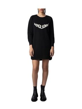 Zadig & Voltaire Diaz Peace&Love Sweatshirt Dress L